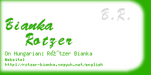 bianka rotzer business card